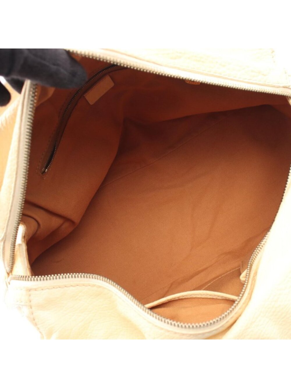 Celine Handbag Macadam Cream Leather Triomphe - Picture 3 of 11